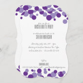 Invitations de la fête des bulles violettes (Devant / Derrière)