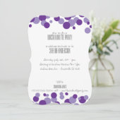 Invitations de la fête des bulles violettes (Debout devant)