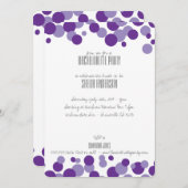 Invitations de la fête des bulles violettes (Devant / Derrière)