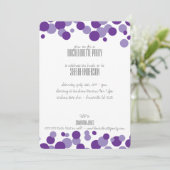 Invitations de la fête des bulles violettes (Debout devant)