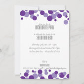 Invitations de la fête des bulles violettes (Devant)