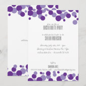 Invitations de la fête des bulles violettes (Devant / Derrière)