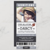 Invitations de la fête des diplômés de football (Devant / Derrière)