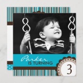 Invitations de la fête des enfants (Devant / Derrière)