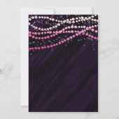 Invitations de la fête des étincelles violettes et (Dos)