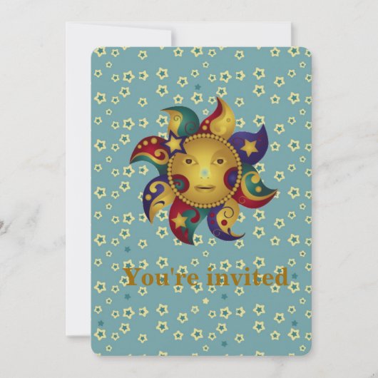 Invitations de la fête des étoiles de Sun Moon (Devant)