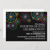 Invitations de la fête des feux d'artifice du 4 ju (Devant / Derrière)