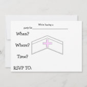 Invitations de la fête des infirmières Pink (Dos)