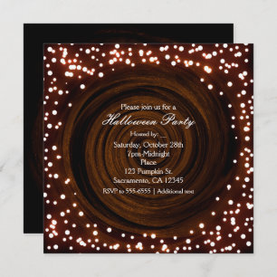 Invitations de la fête des lumières d'Halloween no