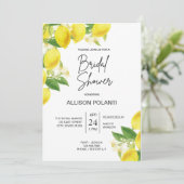 Invitations de la Fête des mariées à thème citron (Debout devant)