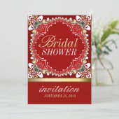 Invitations de la Fête des mariées Batik de Bohême (Debout devant)