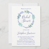 Invitations de la Fête des mariées de germes flora (Devant)