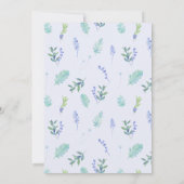 Invitations de la Fête des mariées de germes flora (Dos)