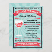 Invitations de la Fête des mariées de vin moderne (Devant / Derrière)