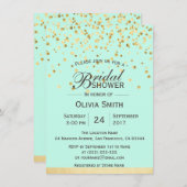 Invitations de la Fête des mariées d'or verte à la (Devant / Derrière)