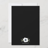 Invitations de la Fête des mariées florale des ané (Dos)