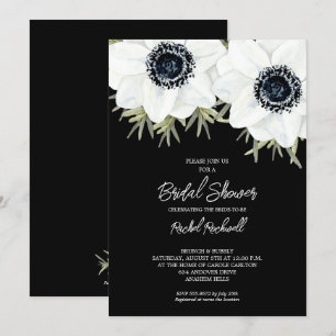 Invitations de la Fête des mariées florale des ané