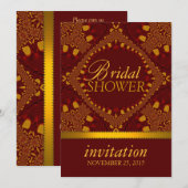 Invitations de la Fête des mariées tribale Earth B (Devant / Derrière)