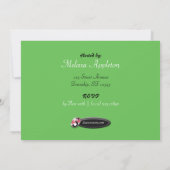 Invitations de la fête des photos vertes (Dos)