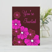 Invitations de la fête d'été de Luau Hawaiian Trop (Debout devant)