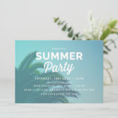 Invitations de la fête d'été de Palm Tree (Debout devant)