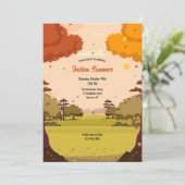 Invitations de la fête d'été indienne (Debout devant)