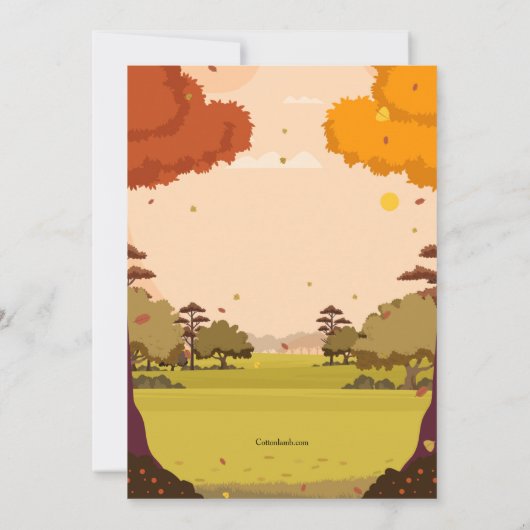 Invitations de la fête d'été indienne (Dos)