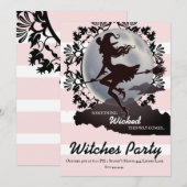 Invitations de la fête d'Halloween (Devant / Derrière)