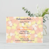 Invitations de la fête d'Halloween Candycorn (Debout devant)