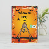 Invitations de la fête d'Halloween de la Girafe Fu (Debout devant)
