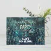 Invitations de la fête d'Halloween de Zombie Grave (Debout devant)