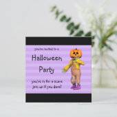 Invitations de la fête d'Halloween heureux Jack Ca (Debout devant)