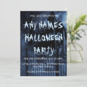 Invitations de la fête d'Halloween personnalisées (Debout devant)