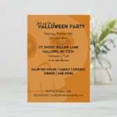 Invitations de la fête d'Halloween taculaire (Debout devant)