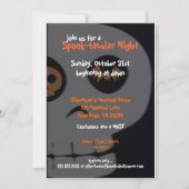 Invitations de la fête d'Halloween taculaire (Devant)