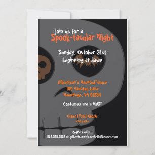 Invitations de la fête d'Halloween taculaire