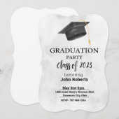 Invitations de la fête d'obtention du diplôme (Devant / Derrière)