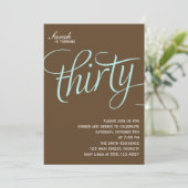 invitations de la fête du 30e anniversaire (Debout devant)