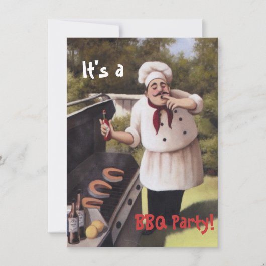 Invitations de la fête du barbecue Jardin amusant (Devant)