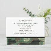 Invitations de la fête du camouflage (Debout devant)