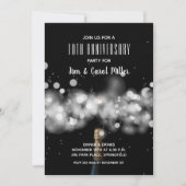 Invitations de la fête du Champagne Sparkle (Devant)