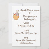 Invitations de la fête du cône de gaufre glacée (Dos)