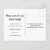 Invitations de la fête du crabe rouge (Dos)