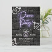 Invitations de la fête du divorce : Célébrer la li (Debout devant)