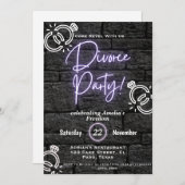 Invitations de la fête du divorce : Célébrer la li (Devant / Derrière)