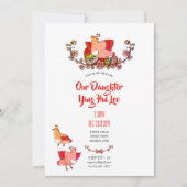 Invitations de la fête du gingembre aux oeufs roug (Devant)