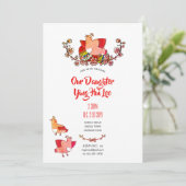 Invitations de la fête du gingembre aux oeufs roug (Debout devant)