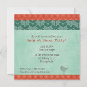 Invitations de la fête du Jour de la pluie (Dos)