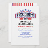 Invitations de la fête du jour du président (Devant / Derrière)