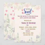 Invitations de la Fête du réchauffement du foyer (Devant / Derrière)